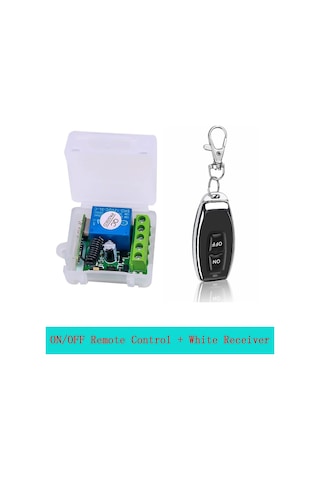 Kuuddker Dc 12 V Tek Kanallı Röle Modülü Evrensel Olmayan Anahtar Rf Röle Alıcı+1 Uzaktan Kumanda