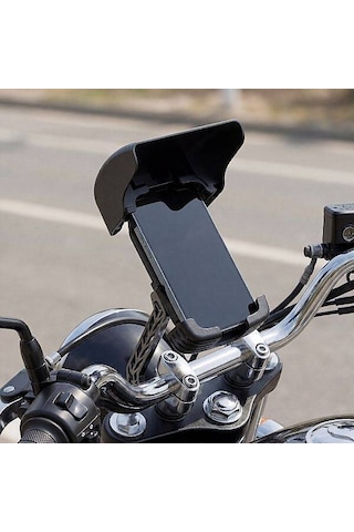 Hy-900 360 Ayarlanabilir Motorsiklet Bisiklet Scooter Telefon Tu Siyah