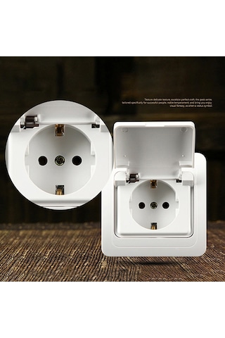 Kapaklı Seramik Güç Su Geçirmez Soket, Ab Fiş