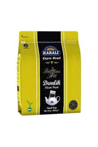 Karali Premium 12 Gr 25'li 12 Adet Demlik Poşet Çay Yeni Ambalaj