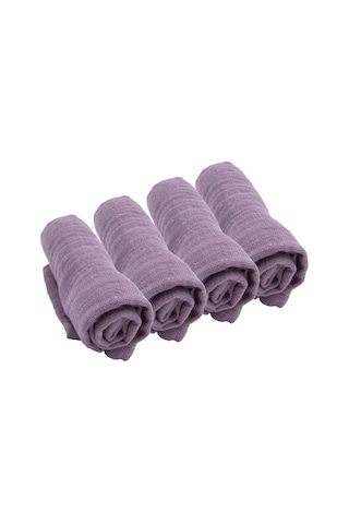 Beberotti 102 4'lü Müslin Bebek Ağız Bezi Lila