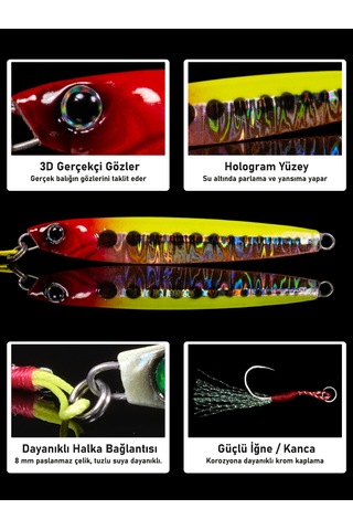 Jig, Zoka, Suni Yem, Glow Uv Metal Jig, 40gr 9cm Tide 40