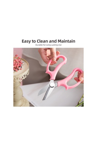 10 Parça Bahçe Çiçek Makası, Keskin Paslanmaz Çelik Çiçek Makası, Bitki Kesim Makası, Çok Amaçlı Makas Bahçe Araçları, Rahat Saplı Budama Makası