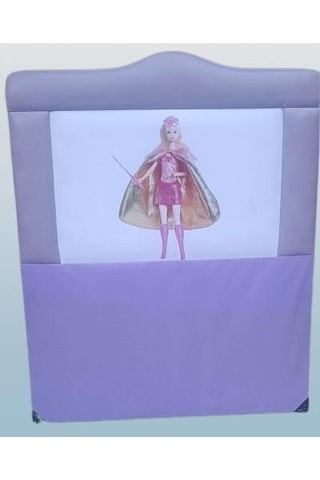 Başlık Dk Tek Kişilik 90'lık Barbie Model Suni Deri Açık Mor Kumaş El Yapım