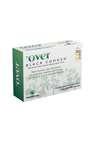 Dr Over Black Cohosh Takviye Edici Gıda 60 Kapsül