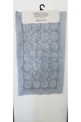 Pamuk Tufting 2'li Klozet Takım,banyo Seti,paspas Seti, Petek G