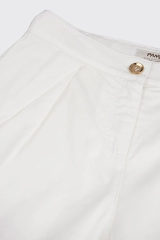 Panço Kız Çocuk Düğmeli Ekru Pantolon 16246184
