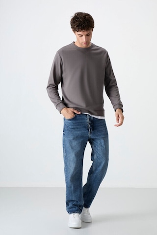 Tommy Life Standart Fit Basic O Yaka 2li Paket Koyu Gri-taş Erkek Sweatshirt - 88053 Gri Antrasit
