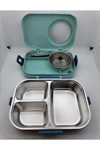 Vagonlife Bl70100 Çelik Hazneli Lunch Box Beslenme Kabı Mavi MAvi