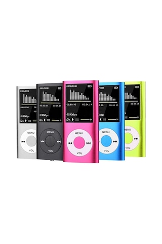 Mp3 Çalar Fm Radyo Sd Kart Girişli Mp4 Player 1.8 Inç Renkli Ekran