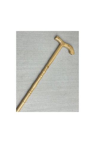 3 Adet Ahşap Baston Rahat Tutuşlu Zarif Tasarım, Yürüyüş Destek Cane Walking Stick, 90 Cm Alk4518