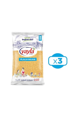 Yayla Pilavlık Bulgur 3 x 1 KG