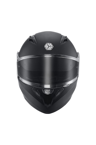 Motosiklet Çene Açılır Kask Güneş Vizörlü Ce Motor Kaskı Mat Black Edition Siyah