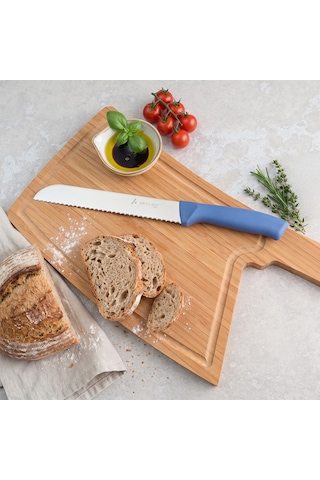 Aryıldız Rexa Tırtıklı Ekmek Bıçak Mavi 19 Cm Renkli