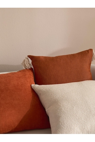 Clementine Glow 3'lü Kırlent Kılıf Seti Turuncu