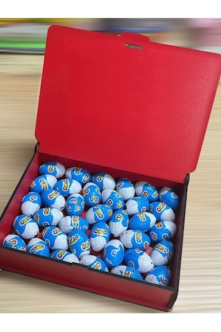 Ozmo Mini Yumurta 35 Adet Kırmızı Ahşap Hediye Kutusu Yumurta Sevdiklerinize Hediye Ozmo Mini Eggs Kırmızı Ahşap Kutulu
