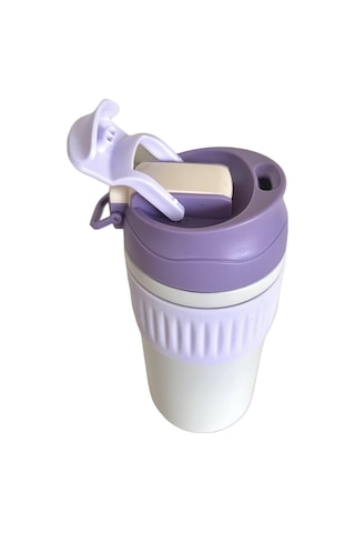 Prettify Çift Kapaklı Pipetli Termos 450 ML