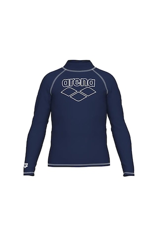 Arena 006296710 Rash Vest L/s Graphic Erkek Çocuk Yüzücü Tişörtü Lacivert