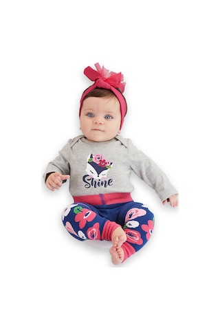 Tilki Kız Bebek Body Tayt-Pantolon Takım