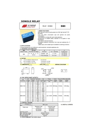 Songle Smı-12vdc-sl-c 10a 12v 5 Pin Tek Kontak Röle Hls1