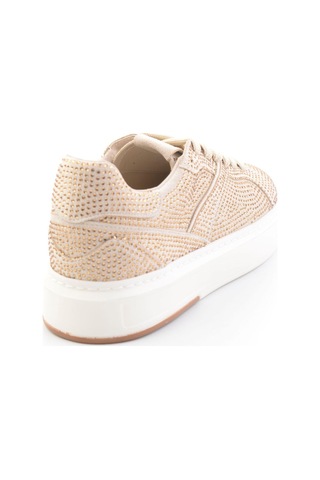 Bambi Bej Lame Kadın Sneaker K01791072772