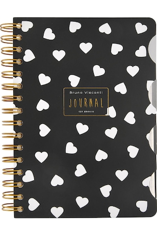 Spiralli Defter A5 4 Ayraçlı, 30 Yap. Çizgili, 30 Yap. Çizgili, 30 Yap. Noktalı, 30 Yap. Düz Desen2