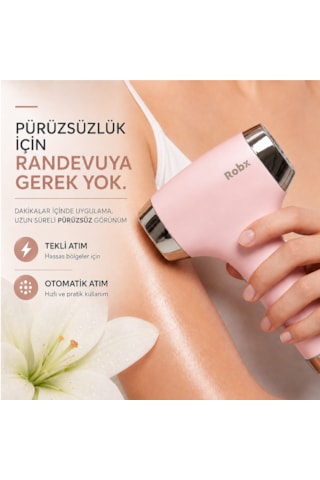 Robx A01 Buz Soğutmalı IPL Cilt Tanıma Sensörü Akne Ve Cilt Gençleştirme Bir arada Seri Atım