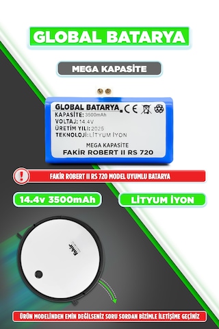 Fakir Robert Iı Rs 720 Batarya 3500mah Mega Kapasite