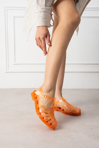 Wolkshoes Ruby Şefaf Kadın Sandalet Turuncu
