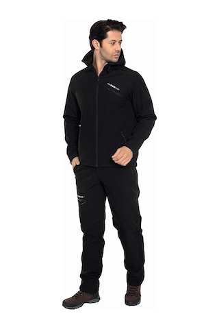 Crozwise Erkek Softshell Mont Siyah