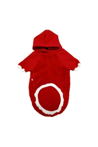 Welsoft Kırmızı Kapüşonlu Kedi Köpek Kıyafeti Elbisesi