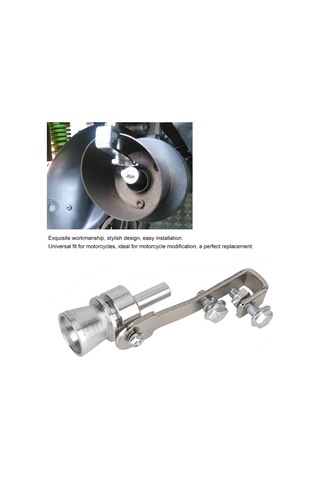 Kosona M Boyutu Motorcycle Turbo Ses Simülatörü - Cnc Alüminyum Boru İçgörü, Kolay Kurulum, Evrensel Uyum