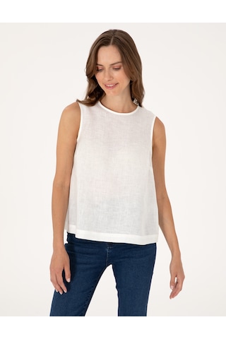 Pierre Cardin Kadın Beyaz Kısa Kollu Bluz 50309346-vr013