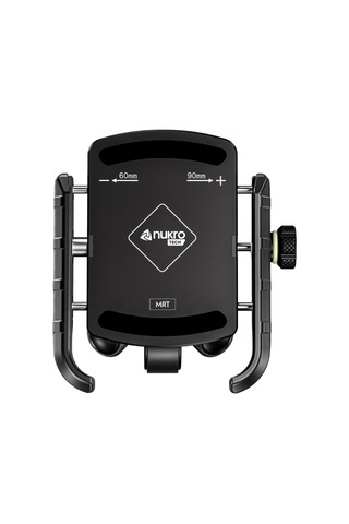 Nukrotech Mrt 4 Yastıklı Titreşim Modüllü Gidon Bağlantılı Telefon Tutucu Siyah