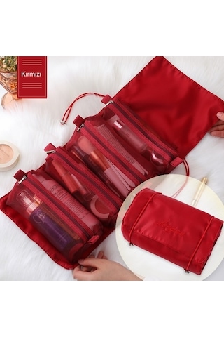 Trendooze Taşınabilir Seyahat Saklama İşlevli Çok Çıkarılabilir Çantası-kırmızı Arada 4'ü 1 Wh Kırmızı