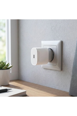 Büro Ev Ofis Cihazları İçin 20w Usbc Pd Hızlı Şarj Başlığı Adaptörü