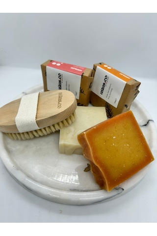 Atlas.Co Kojik Asit + Kolajen Sabunu 2 x 120 G + Selülit Fırçası