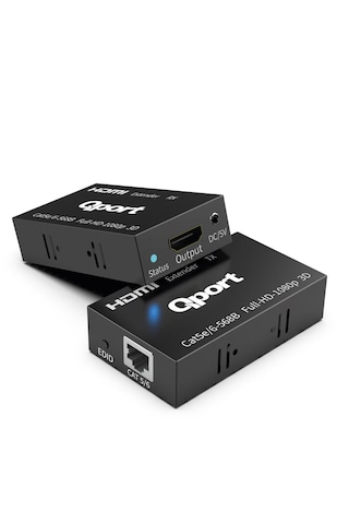 Qport Q-hex3 Hdmı Extender Cat6 60m 2 Li Paket
