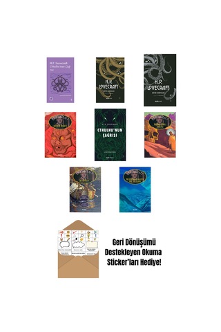 H.p Lovecraft 8 Kitap Set + Okuma Sticker'ları