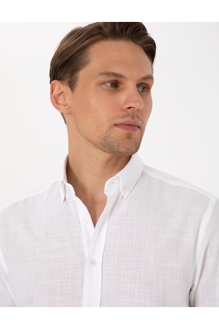 Pierre Cardin Erkek Beyaz Gömlek Desenli 50307025-vr013 Beyaz