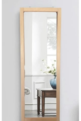 Duvar Ahşap Hol Antre Boy Ayna 130x45 CM Ahşap