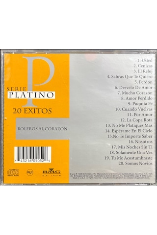 Müzik Cd Sidir - Plak Değildir Cd Boleros Al Corazon Serie Plat