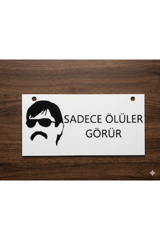 Sadece Ölüler Görür Kurtlar Vadisi Pala Temalı Özel Tasarım 3d Baskı Plaka Sadece Ölüler Görür Kurtlar Vadisi Pala Temalı Özel Tasarım 3d Baskı Plaka