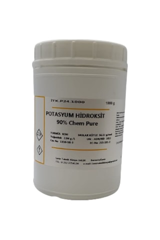 Potasyum Hidroksit 90%. Kostik 1 Kg Potasyum Hidroksit 90%. Kostik 1 Kg