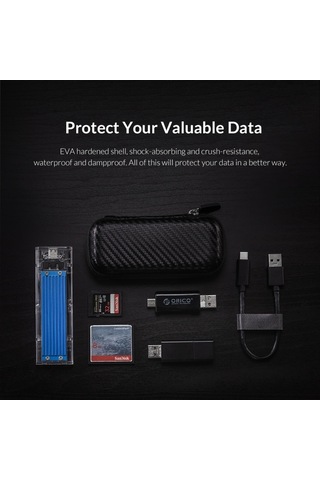 Orıco-m2ph01-bk-bp M.2 Sabit Sürücü Eva Kasa Saklama Çantası