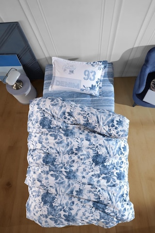 Clasy Ranforce %100 Pamuk Tek Kişilik Nevresim Takımı Mavi V1 Mavi