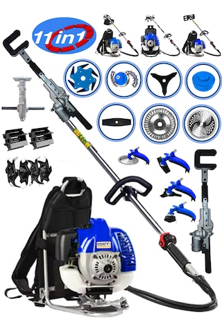 Eisenn ST900 Sırt Tırpan + Çapalama Seti + Zeytin Toplama 12 Parça Full Set