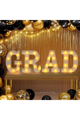 2025 Mezuniyet Işıklı Harfler 2025 Mezuniyet Sınıfı Led Harf İşaretleri Beyaz