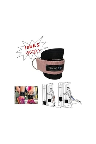 Pembe Renkli Ankle Straps Bilek Ağırlık Kemeri Ve Cable Kickback Aparatı Açık Kırmızı