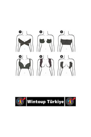 Wintoup Göğüs Toparlayıcı Sabitleyici Dikleştirici Şekillendirici Esnek Yapışkan Bant 5 Cm X 5 Metre 2 Adet Ten